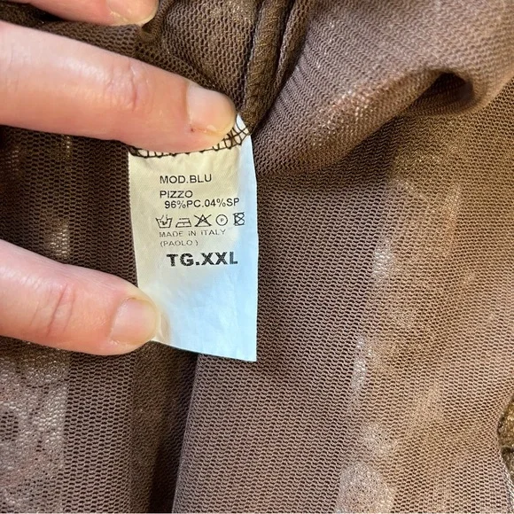 Y2K Floral Lace Tank | Made in Italy | Fits S–M - Picture 5 of 8